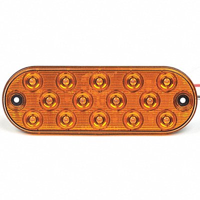 Stop/Turn/Tail Light Oval Amber 6-1/2 L