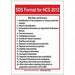 SDS Sign 14in. H x 10in. W Polyester