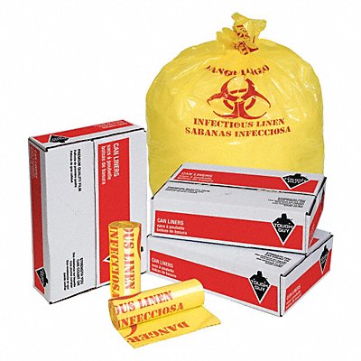 Biohazard Bags 33 gal Yellow PK100