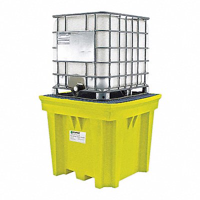 IBC Containment Unit with Drain Yellow