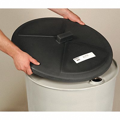 Drum Cover Black Polyethylene 55 gal