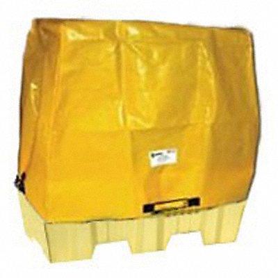 Tarp Cover 61inLx40inWx44inH PVC Yellow