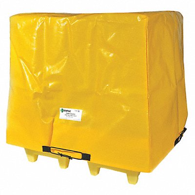 Tarp Cover 57inLx57inWx44inH PVC Yellow