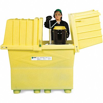 Spill Containment with Drain 1200 lb.