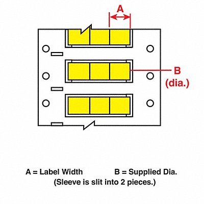 Wire Marking Sleeves 4.8 in W 50 ft L