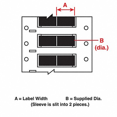 Wire Marking Sleeves 0.75In W 0.235In L