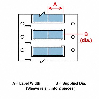 Wire Marking Sleeves 0.75In W 0.645In L