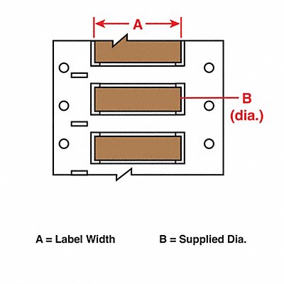 Wire Marking Sleeves 2 in W 0.439 in L