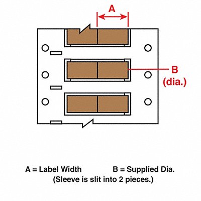 Wire Marking Sleeves 1 in W 0.335 in L