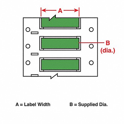 Wire Marking Sleeves 2 in W 1.250 in L