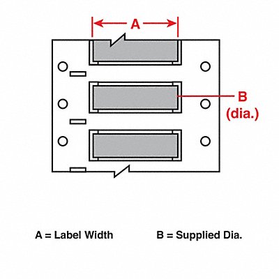 Wire Marking Sleeves 2 in W 1.250 in L