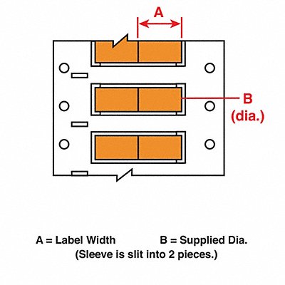 Wire Marking Sleeves 0.75In W 0.335In L