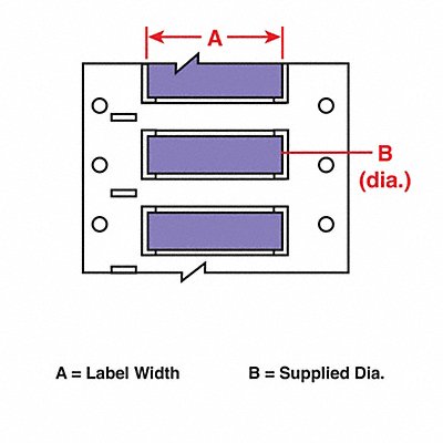 Wire Marking Sleeves 2 in W 0.335 in L