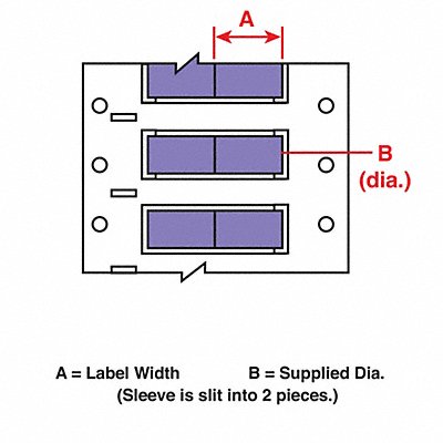 Wire Marking Sleeves 0.75In W 0.235In L