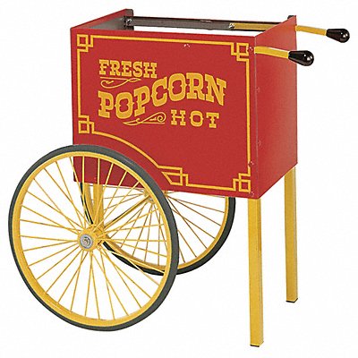 Popcorn Wagon Base Red 41-1/4 in W