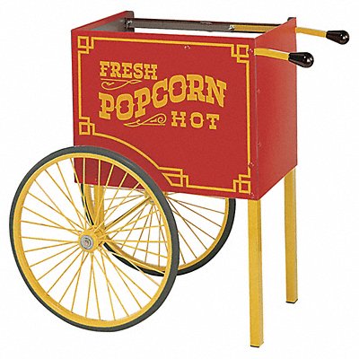 Popcorn Wagon Base Red 44-1/2 in W