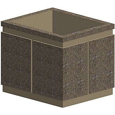 Security Planter Concrete 36 in H