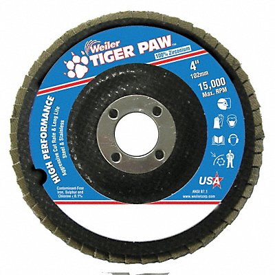 H7358 Fiber Disc 4 in Dia 5/8in Arbor 40 Grit