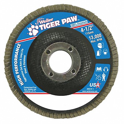 H7359 Fiber Disc 4 1/2 in Dia 7/8in Arbor