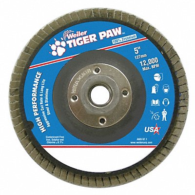 H7362 Fiber Disc 5 in Dia 5/8in Arbor 36 Grit