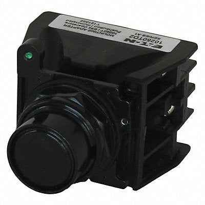 Push Button with Contacts Black Flush