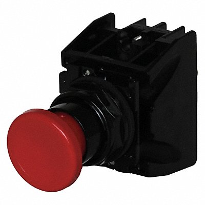 Push Button with Contacts Red Mushroom