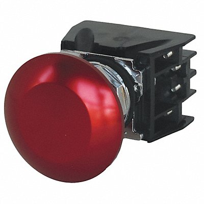 Push Button with Contacts Red Mushroom