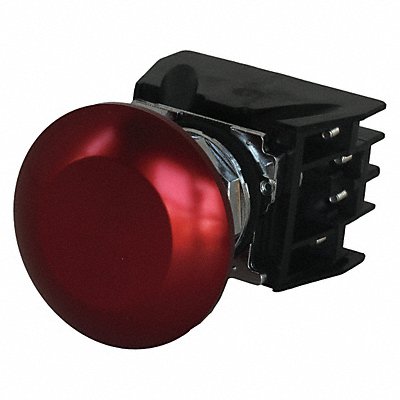 Push Button with Contacts Red Mushroom