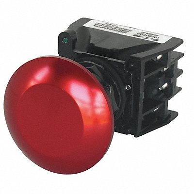 Push Button with Contacts Red Mushroom