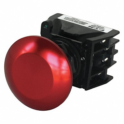 Push Button with Contacts Red Mushroom