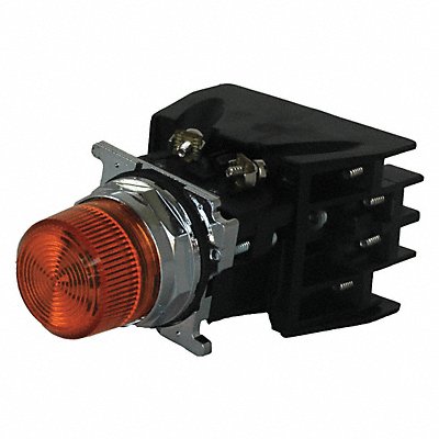Illuminated Button w/Contacts 120VAC