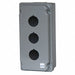 Pushbutton Enclosure 30mm 3 Holes Al