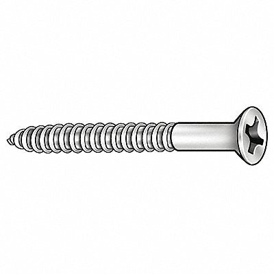 WOOD SCR CSK82 PH ST YLP #6x1/2L PK100