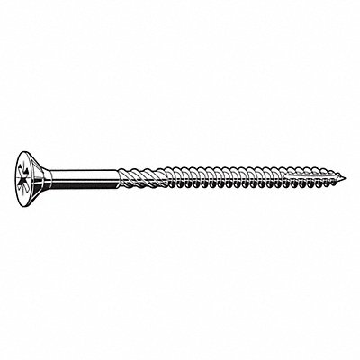 Multi Screw #6 Flat Head Zinc 1 L PK200