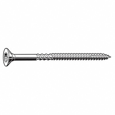 Multi Screw #8 Flat Zinc YL 1.25 L PK200