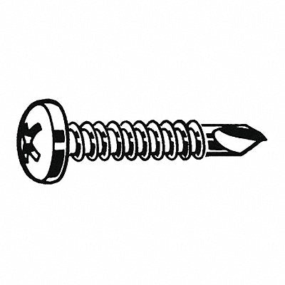 Drill Screw Pan Zp PH #10 Zinc 1 L PK100