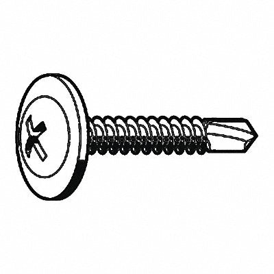 Drill Screw K-Lath #8 Zinc 1 5/8 L PK100