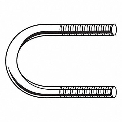 Standard U-BoltInside H 7 13/16 in PK5