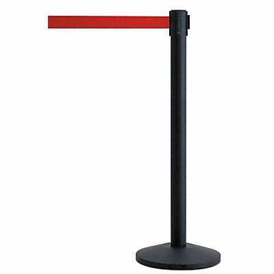 Barrier Post with Belt Metal 7-1/2 ft L