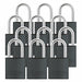 Lockout Padlock KA Black 2-17/32 H PK12