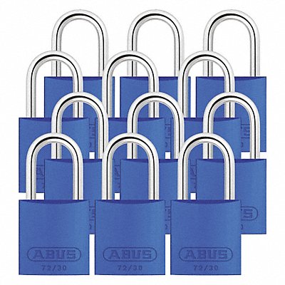 Lockout Padlock KA Blue 2-17/32 H PK12