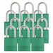 Lockout Padlock KA Green 2-17/32 H PK12