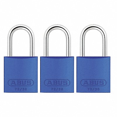 Lockout Padlock KA Blue 2-17/32 H PK3