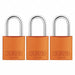 Lockout Padlock KA Orange 2-17/32 H PK3