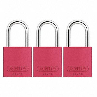 Lockout Padlock KA Red 2-17/32 H PK3