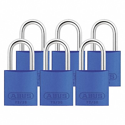 Lockout Padlock KA Blue 2-17/32 H PK6