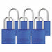 Lockout Padlock KA Blue 2-17/32 H PK6