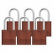 Lockout Padlock KA Brown 2-17/32 H PK6