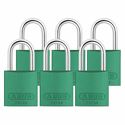 Lockout Padlock KA Green 2-17/32 H PK6