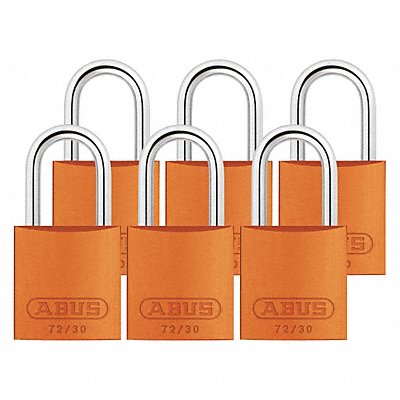 Lockout Padlock KA Orange 2-17/32 H PK6